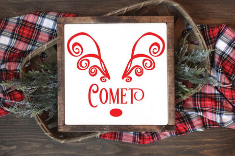 Reindeer Names Bundle - 9 Christmas SVG Files SVG Old Market 