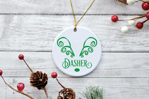 Reindeer Names Bundle - 9 Christmas SVG Files SVG Old Market 