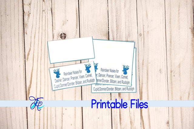 Reindeer Noses Bag Topper 3D Paper Family Creations 