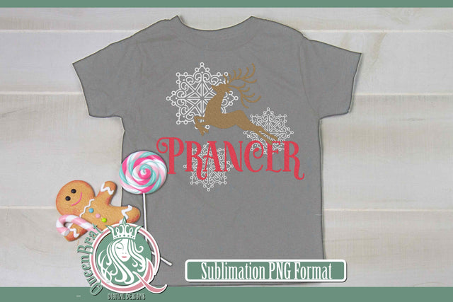 Reindeer-Prancer Sublimation Sublimation QueenBrat Digital Designs 