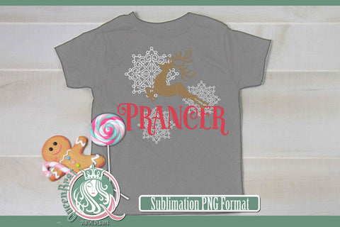 Reindeer-Prancer Sublimation Sublimation QueenBrat Digital Designs 