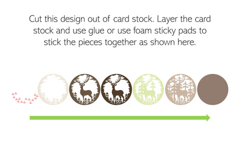 Reindeer shadowbox design SVG Digital Gems 