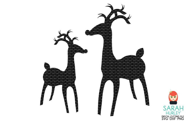 Reindeer Silhouette SVG Sarah Hurley 