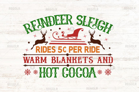 Reindeer sleigh rides warm blankets SVG SVG Regulrcrative 