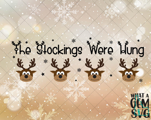Reindeer Stocking Holder SVG | Christmas Stocking Holder SVG | Stocking Hanger svg | Christmas SVG | Christmas Stockings | Winter svg SVG What A Gem SVG 