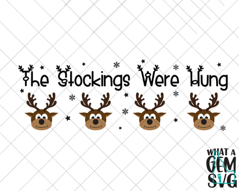 Reindeer Stocking Holder SVG | Christmas Stocking Holder SVG | Stocking Hanger svg | Christmas SVG | Christmas Stockings | Winter svg SVG What A Gem SVG 