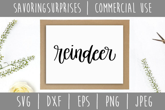 Reindeer SVG SavoringSurprises 