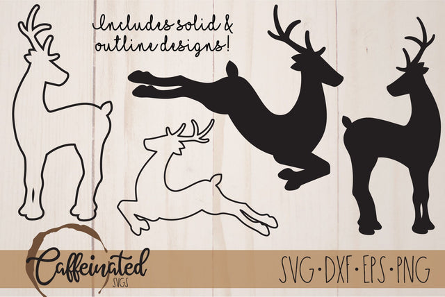 Reindeer SVG SVG Caffeinated SVGs 