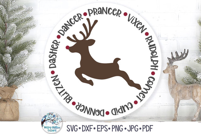 Reindeer SVG SVG Wispy Willow Designs 
