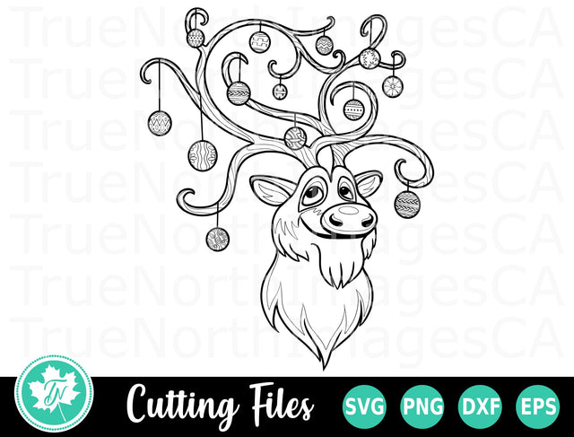 Reindeer SVG | Zentangle SVG | Mandala SVG SVG TrueNorthImagesCA 