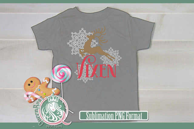 Reindeer-Vixen Sublimation Sublimation QueenBrat Digital Designs 