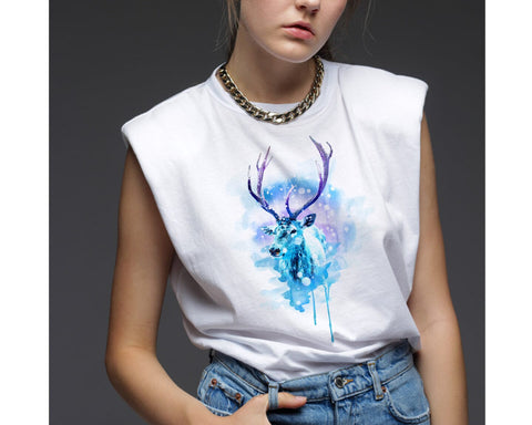 Reindeer Watercolor Christmas Sublimation Clipart PNG JPG Sublimation nikola 