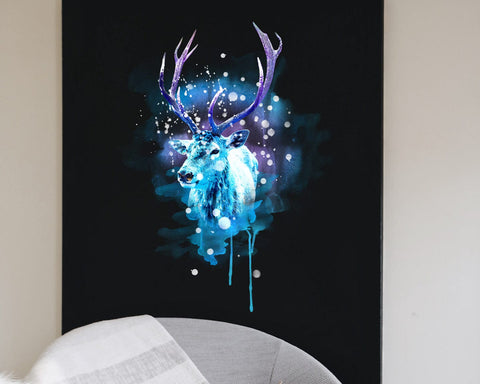 Reindeer Watercolor Christmas Sublimation Clipart PNG JPG Sublimation nikola 