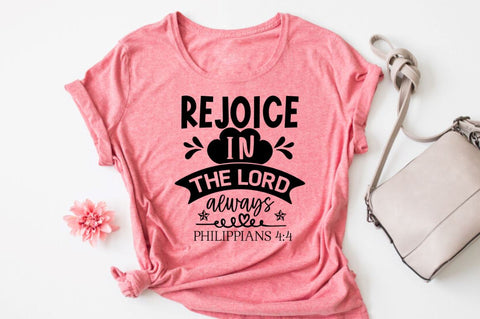 Rejoice in the lord always philippians 4:4 SVG SVG DESIGNISTIC 