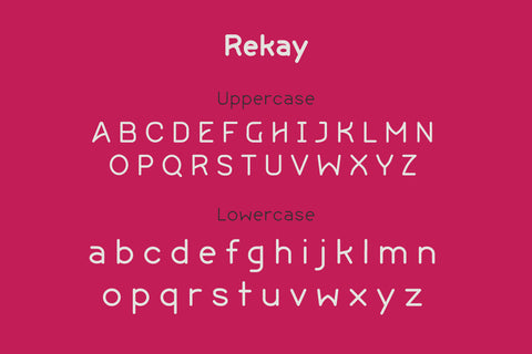Rekay Font twinletter 