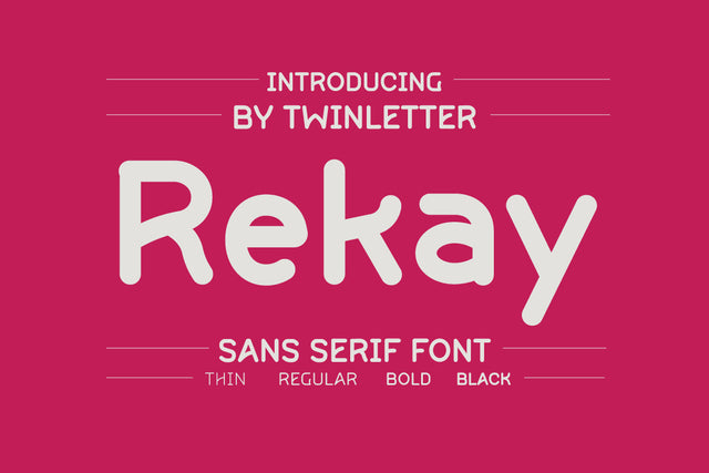 Rekay Font twinletter 