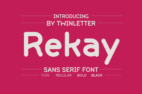 Rekay Font twinletter 