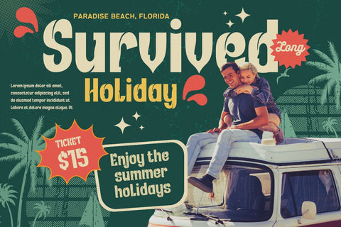 Rekix Black | Groovy Retro Font Font twinletter 