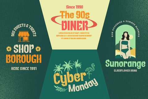 Rekix Black | Groovy Retro Font Font twinletter 