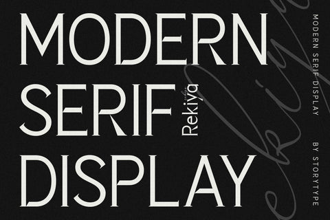 Rekiya Typeface Font Storytype Studio 