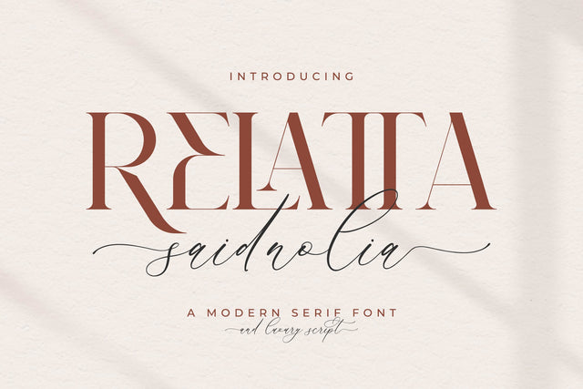Relatta Saidnolia Font Storytype Studio 