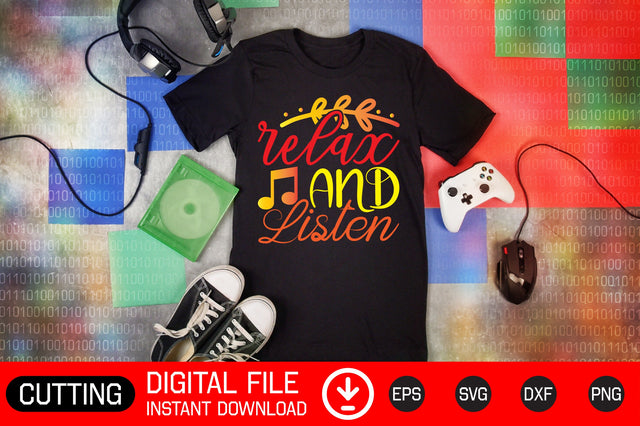 Relax And Listen SVG CraftlabSvg29 