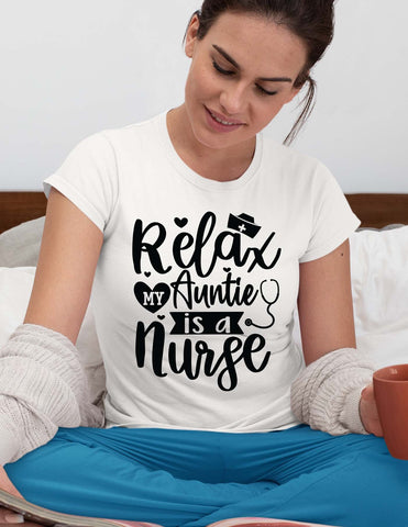 relax my auntie is a nurse svg,Auntie t shirt svg, SVG Isabella Machell 