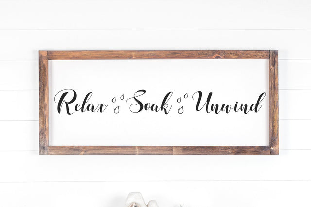 Relax Soak Unwind Sign SVG SVG futivesvg 