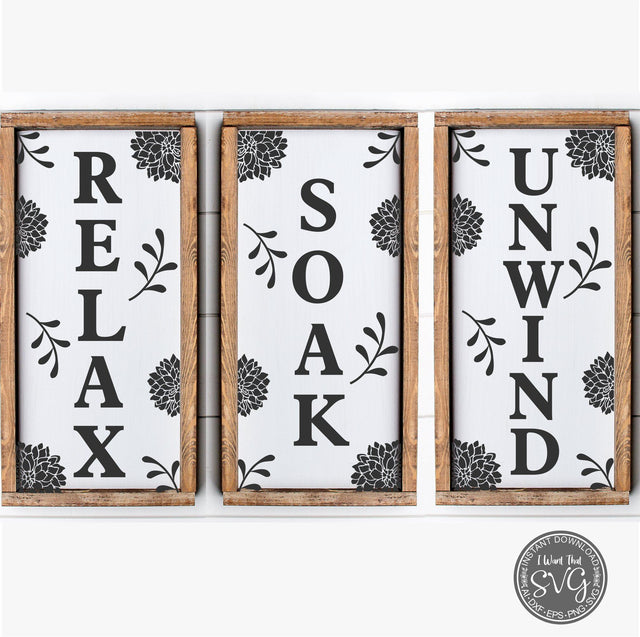 Relax Soak Unwind SVG I Want That SVG 