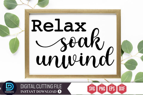 Relax soak unwind SVG SVG DESIGNISTIC 