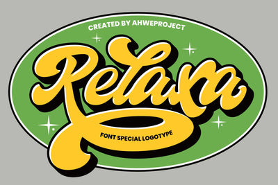 Relaxa - Font Special Logotype Font ahweproject 