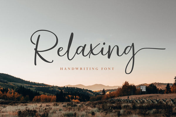 Relax, Free Calligraphy Font