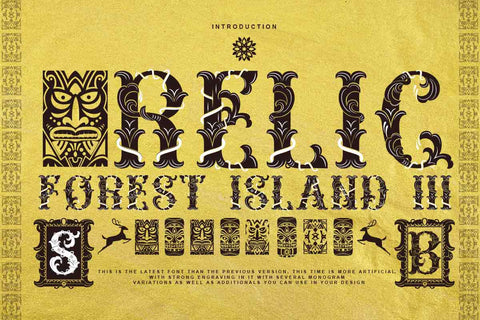 Relic forest island III Font JH-CreativeFont 