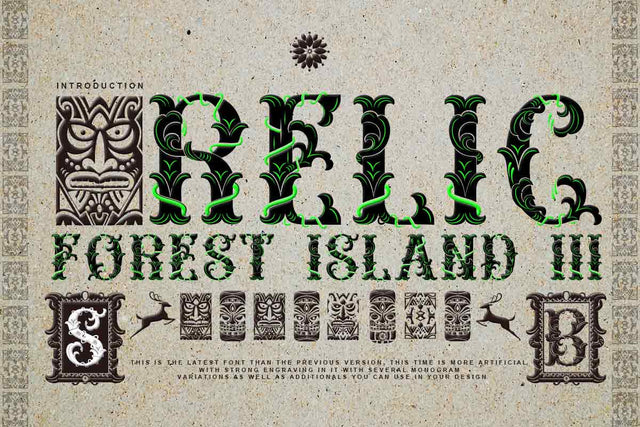 Relic forest island III Font JH-CreativeFont 