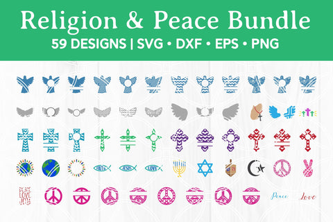 Religion and Peace Bundle SVG SavanasDesign 