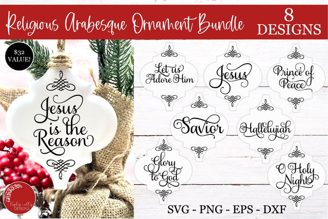 Religious Arabesque Ornament Bundle-Arabesque Tile SVG Bundle SVG Linden Valley Designs 