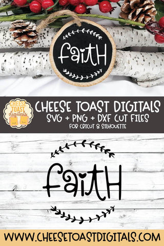 Religious Christmas Ornament SVG | Faith SVG Cheese Toast Digitals 