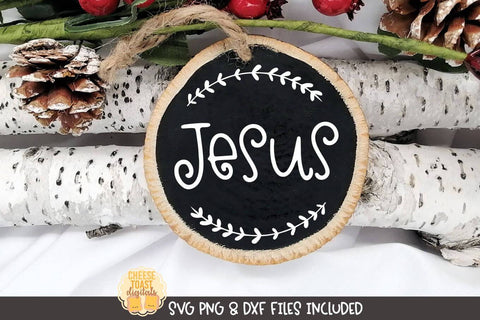 Religious Christmas Ornament SVG | Jesus SVG Cheese Toast Digitals 