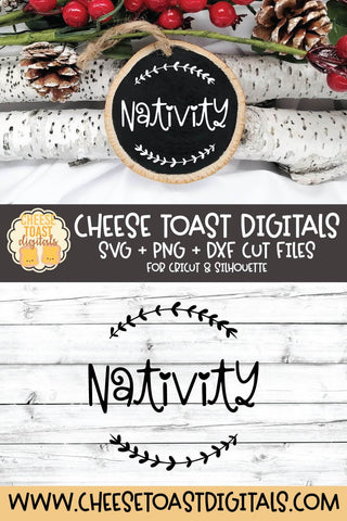Religious Christmas Ornament SVG | Nativity SVG Cheese Toast Digitals 