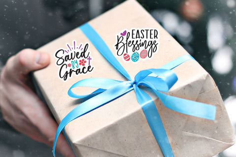 Religious Easter Stickers Png Bundle Sublimation Regulrcrative 