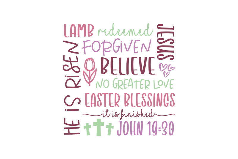 Religious Easter Subway Art So Fontsy