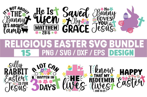 Religious Easter SVG Design Bundle SVG SH_Tee store 