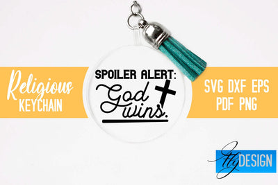 Religious Keychain SVG | Keychain Design SVG Fly Design 