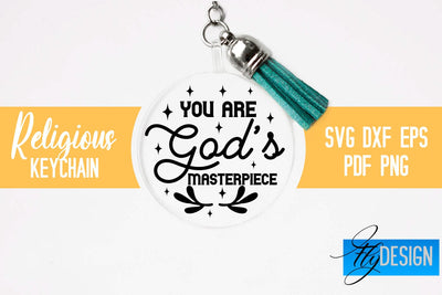 Religious Keychain SVG | Keychain Design SVG Fly Design 