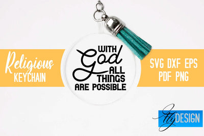 Religious Keychain SVG | Keychain Design SVG Fly Design 