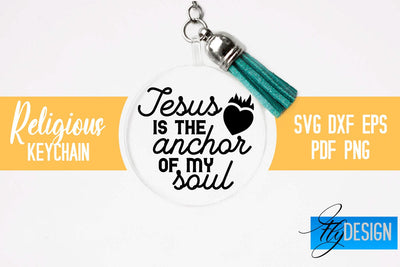 Religious Keychain SVG | Keychain Design SVG Fly Design 