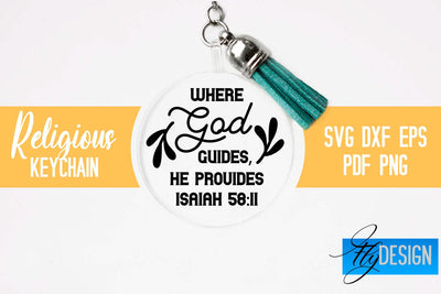 Religious Keychain SVG | Keychain Design SVG Fly Design 