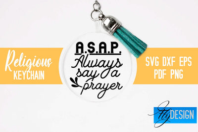 Religious Keychain SVG | Keychain Design SVG Fly Design 