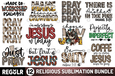 Religious Sublimation Bundle Sublimation Regulrcrative 