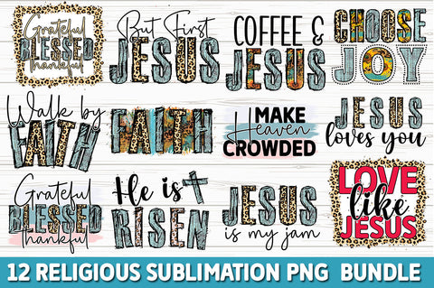 Religious Sublimation PNG Bundle SVG fokiira 